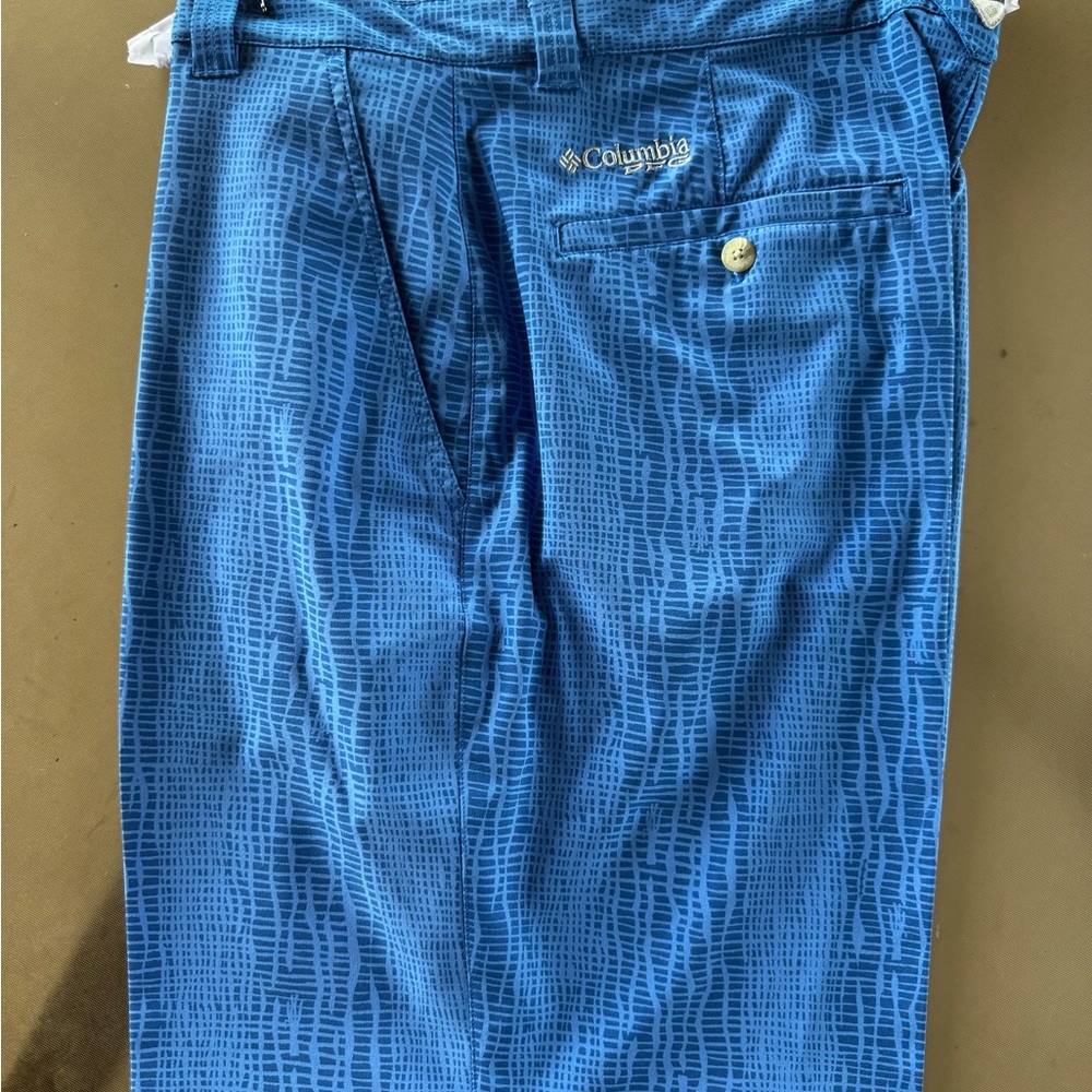 Columbia Blue Textured Trousers